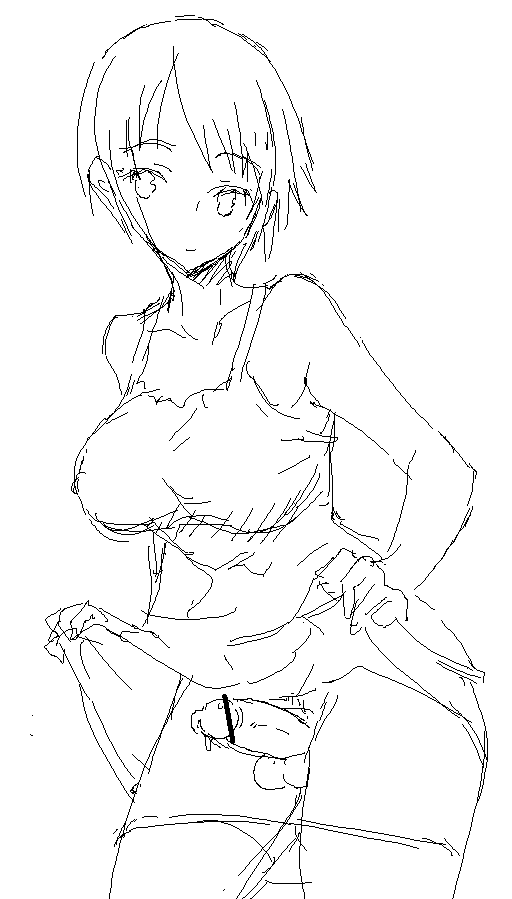 気軽におちんちんを見せちゃう娘のようです